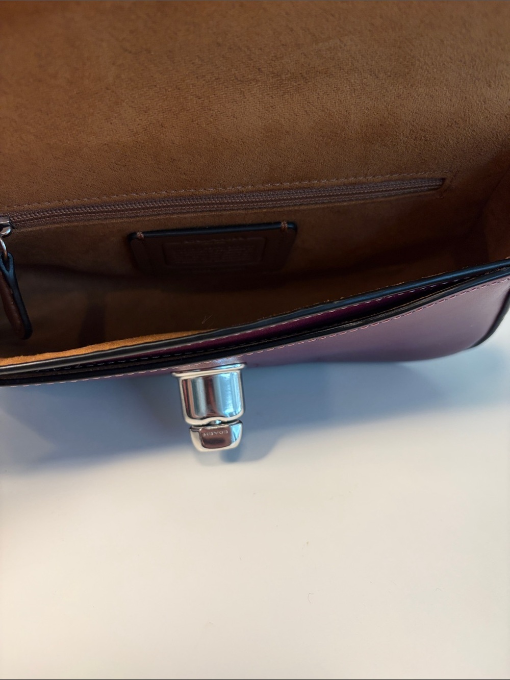 Coach Brie Leather Crossbody Bag - Picture 13 of 14